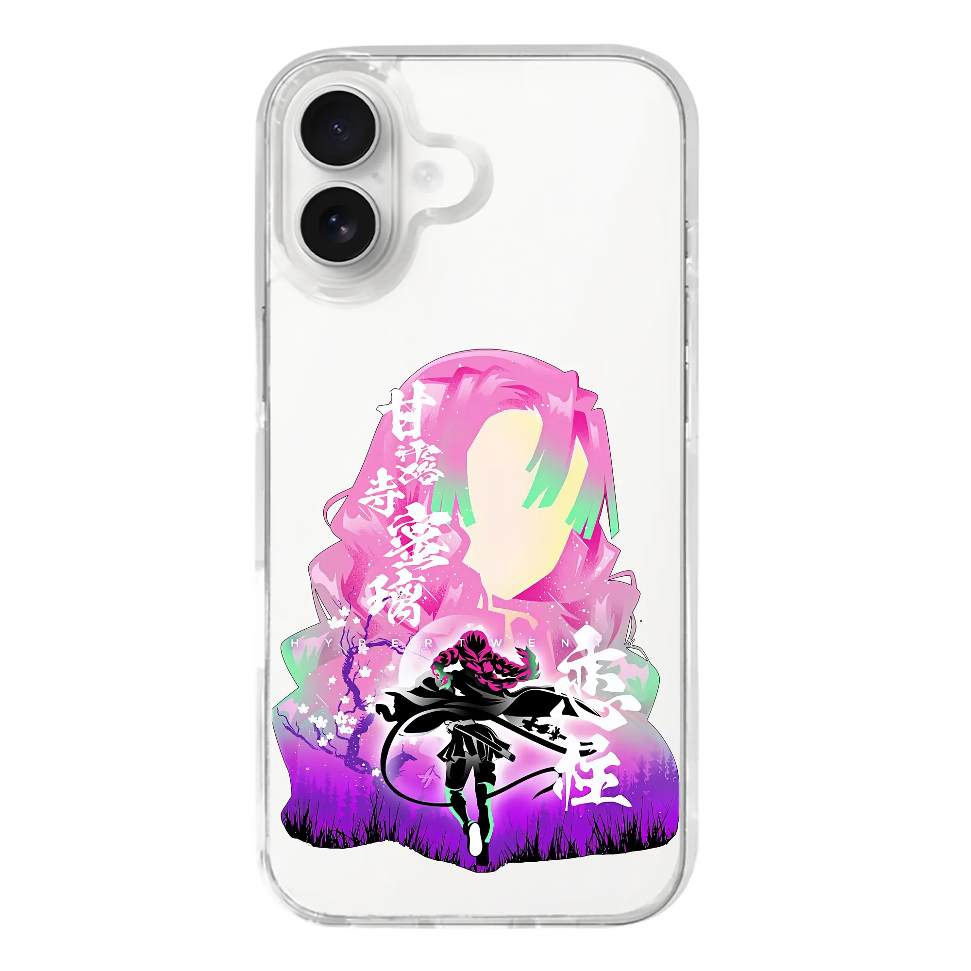 鬼滅の刃 グッズ,甘露寺 蜜璃 - iPhone 17シリーズ 透明スマホケース – 薄型・耐衝撃・精密フィット保護カバー